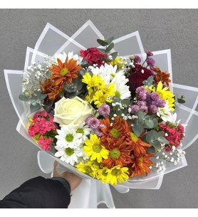 Karışık Kasımpatı Buketi 01