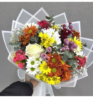 Karışık Kasımpatı Buketi 01